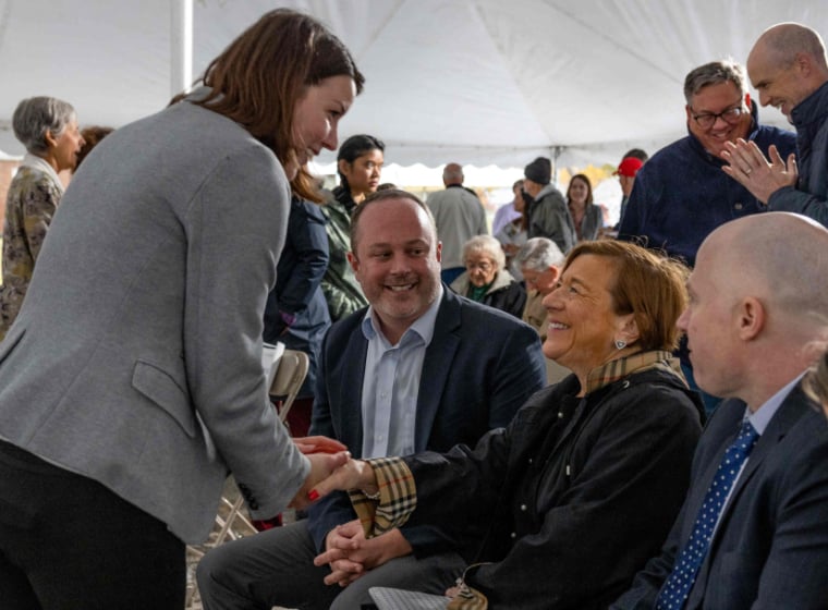 recipient shaking hands with a donor