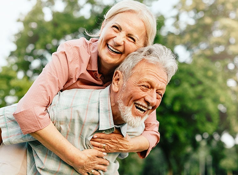 fun elderly active vitality nature mature portrait