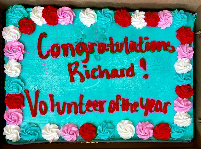 Richard Walker receives a special honor.